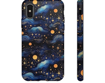 Celestial Phone Case Tough Cases with Starry Night Design, Galaxy Phone Cover, Night Sky Phone Protector, Gift for Space Lovers, [...]