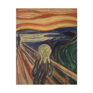 Edvard Munch The Scream, Edvard Munch canvas,  Edvard Munch Wall Art, Canvas, Wall Art, Classic Art, Unique