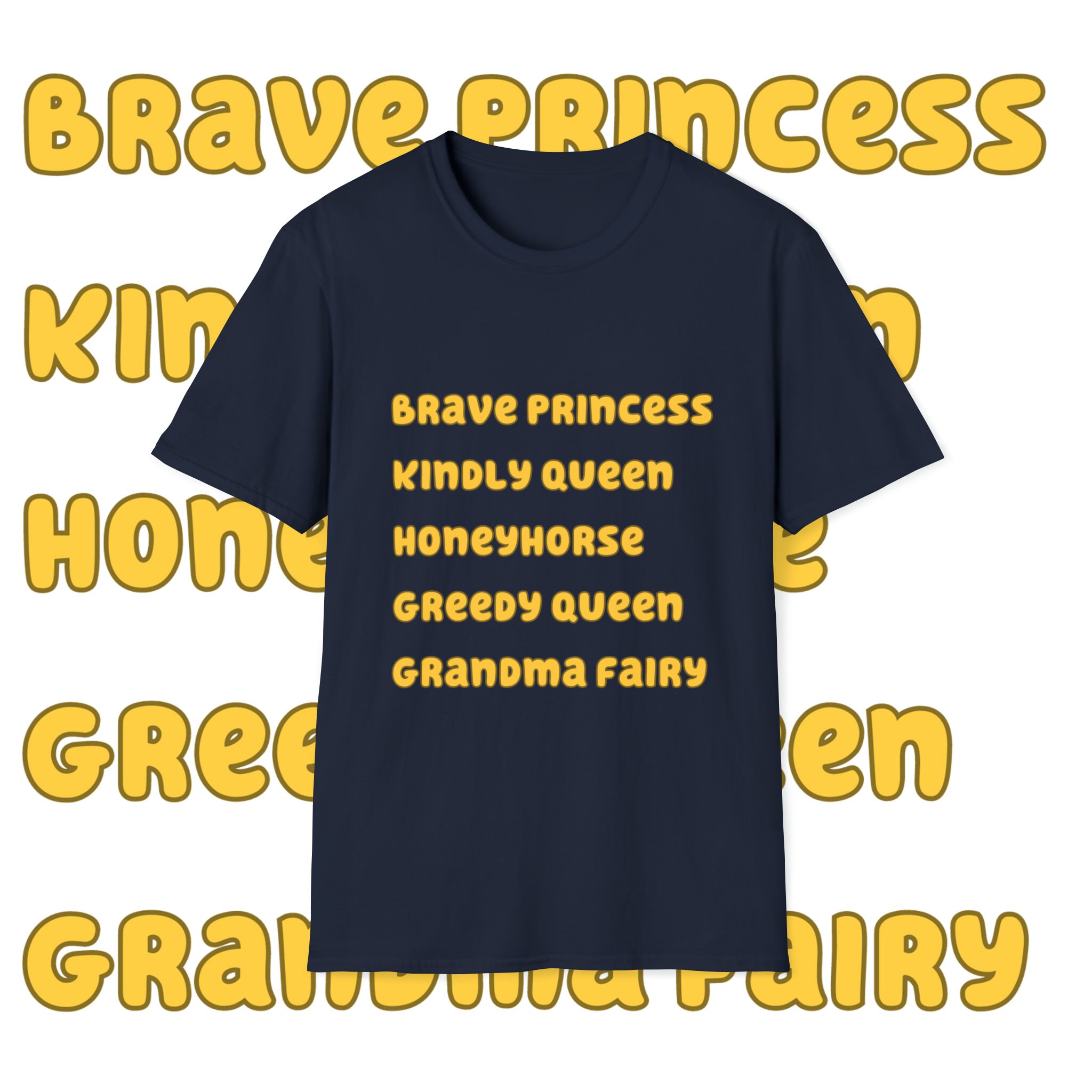 Bluey Inspired the Adventure Name List Unisex Soft Tshirt Etsy