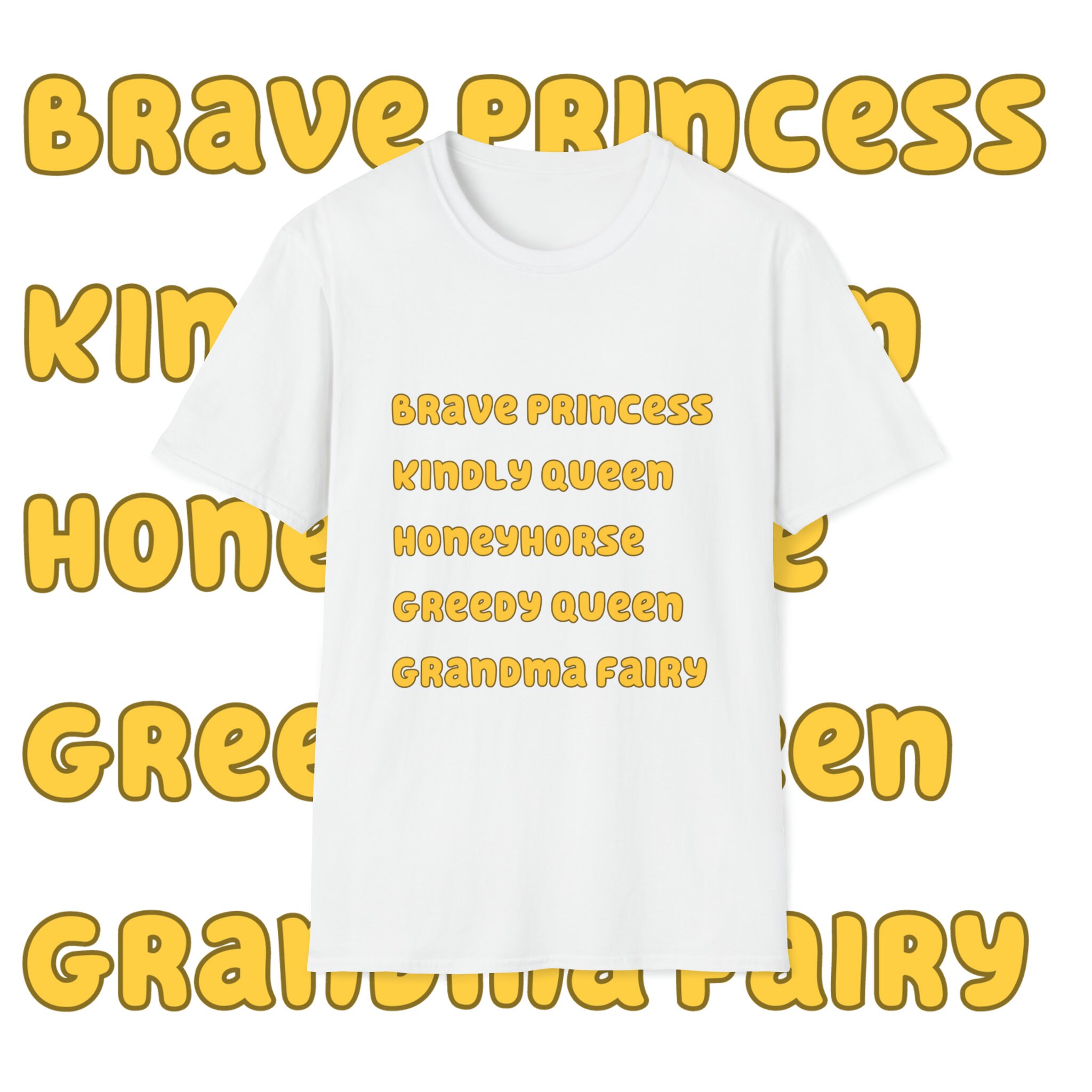 Bluey Inspired the Adventure Name List Unisex Soft Tshirt Etsy