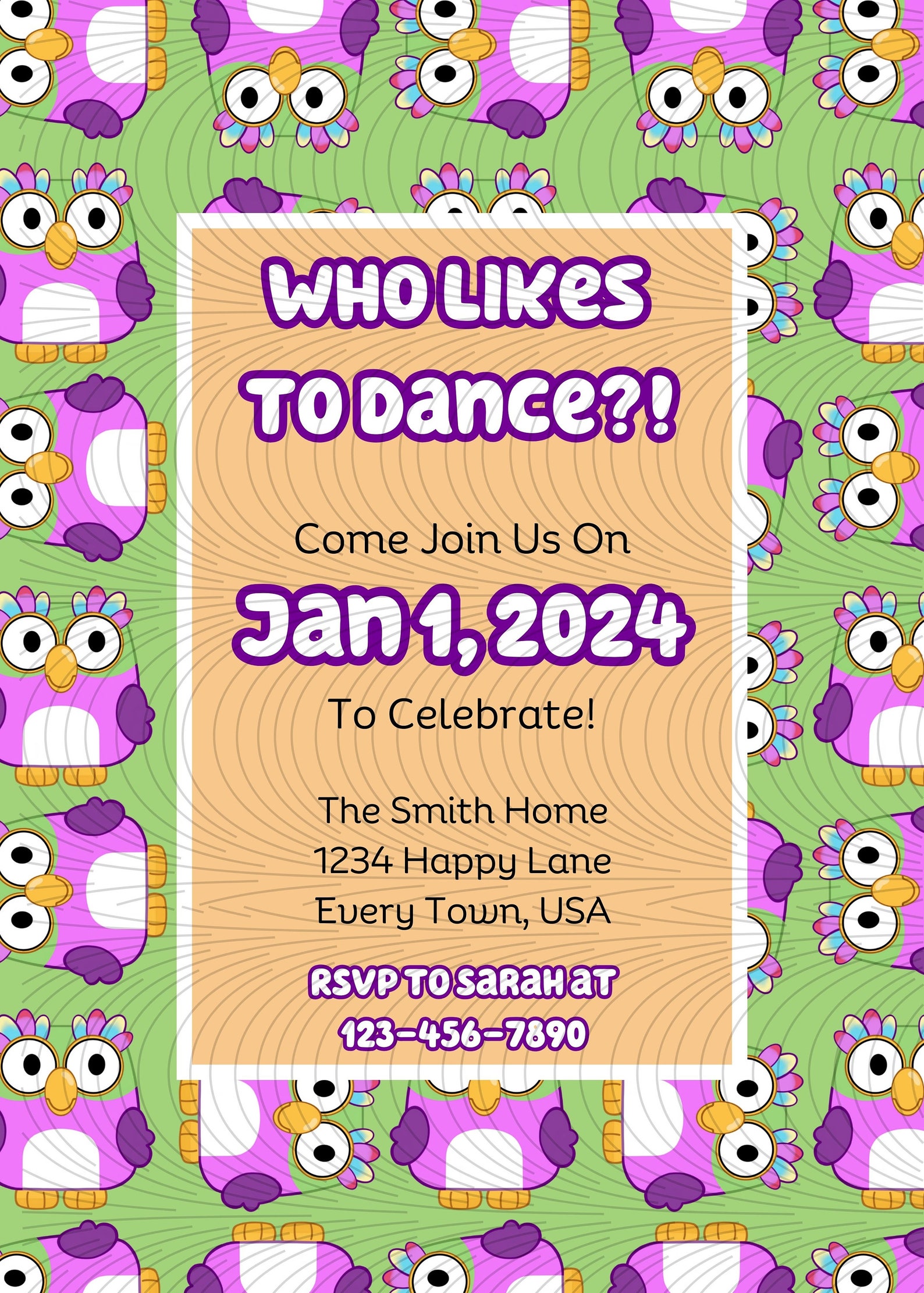 customizable-bluey-birthday-invitations-editable-canva-template-bluey-kids-party-invitations