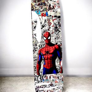 Spiderman Skateboard - Etsy