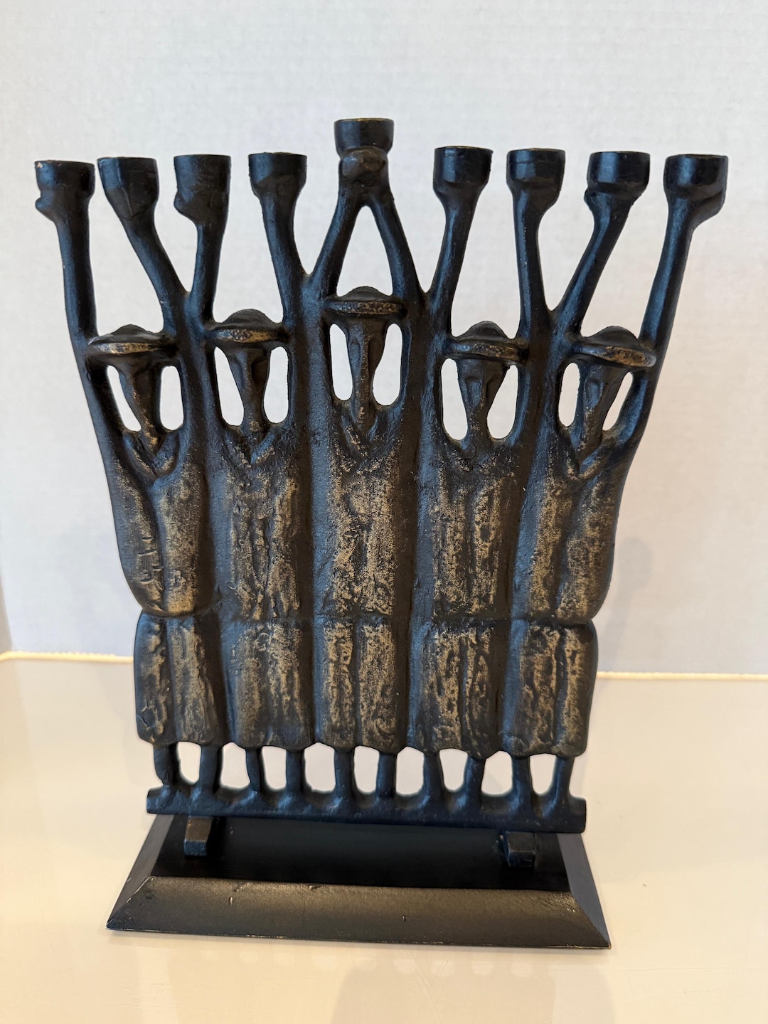 Mid-century Brutalist Ruth Block Menorah Five Standing Rabbis - Etsy