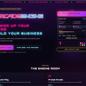 ArcadeEngine AI-företagsverktygslåda | 30 uppmaningar + generatorer + automatisering