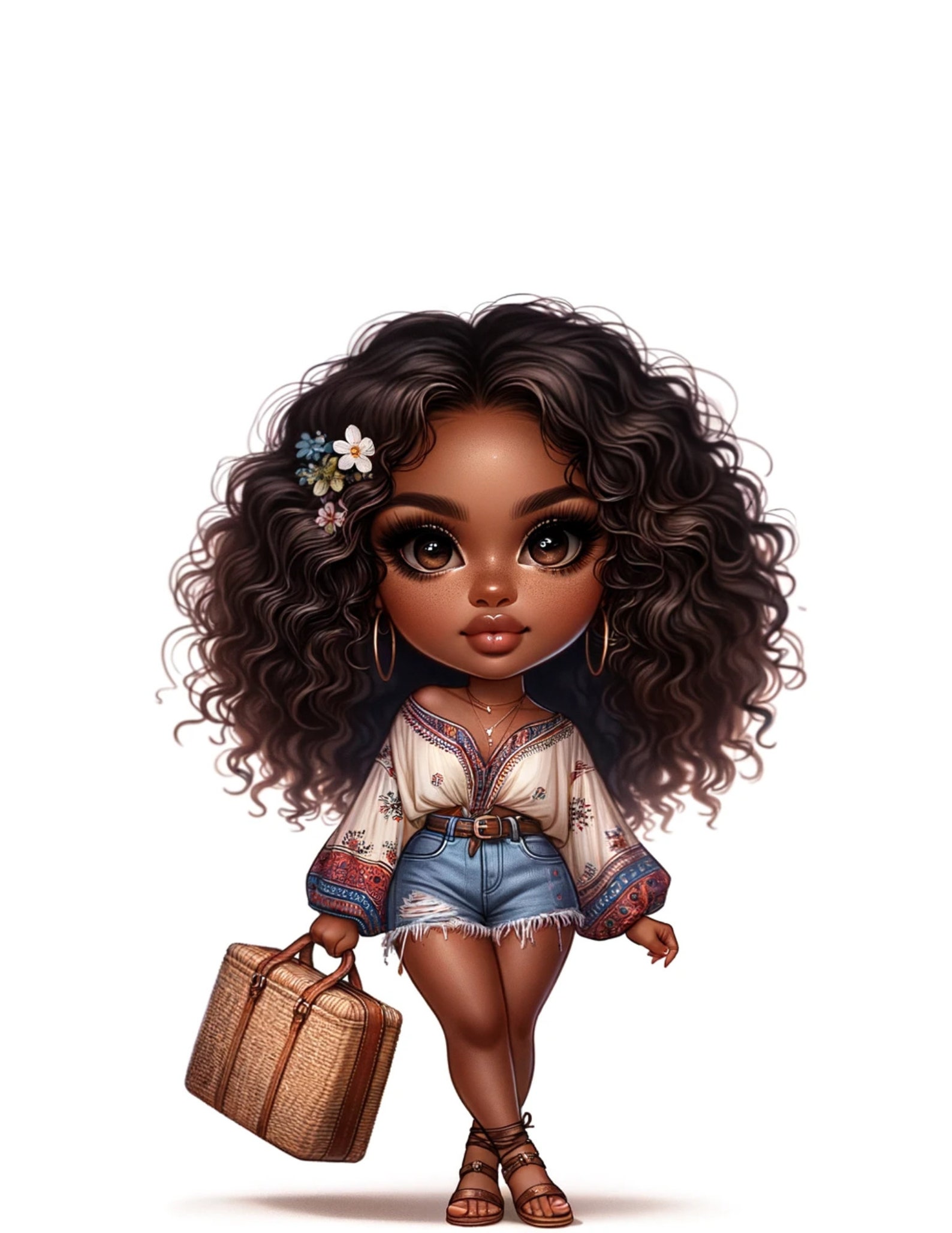 16 Hyperlinked Chibi Travel Dolls Prompt Guide for Chat GPT and Dalle3 Etsy