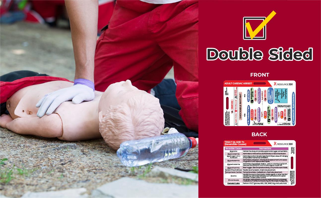 ACLS Badge Card Set: Rapid Medical Reference - Horizontal & Vertical - Etsy