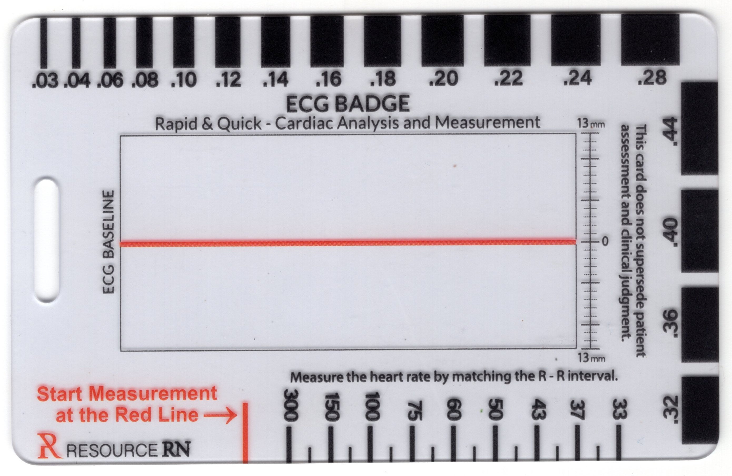 Bestseller Set - Rapid and Quick Cardiac Analysis Measurement Tool (Vertical), ECG/EKG STEMI reference, Rhythm Badge Card Pocket Guide