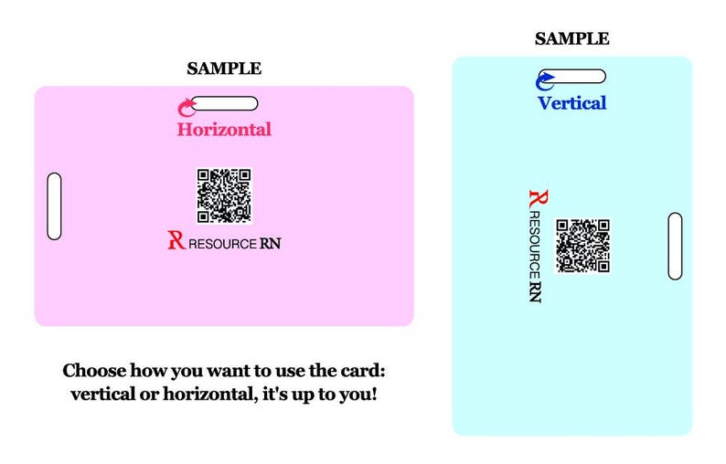 ACLS Badge Card Set: Rapid Medical Reference - Horizontal & Vertical - Etsy