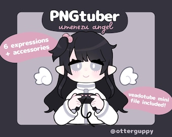 PNGtuber-model Umenezu Angel: klaar voor gebruik Veadotube-avatar (digitale download)