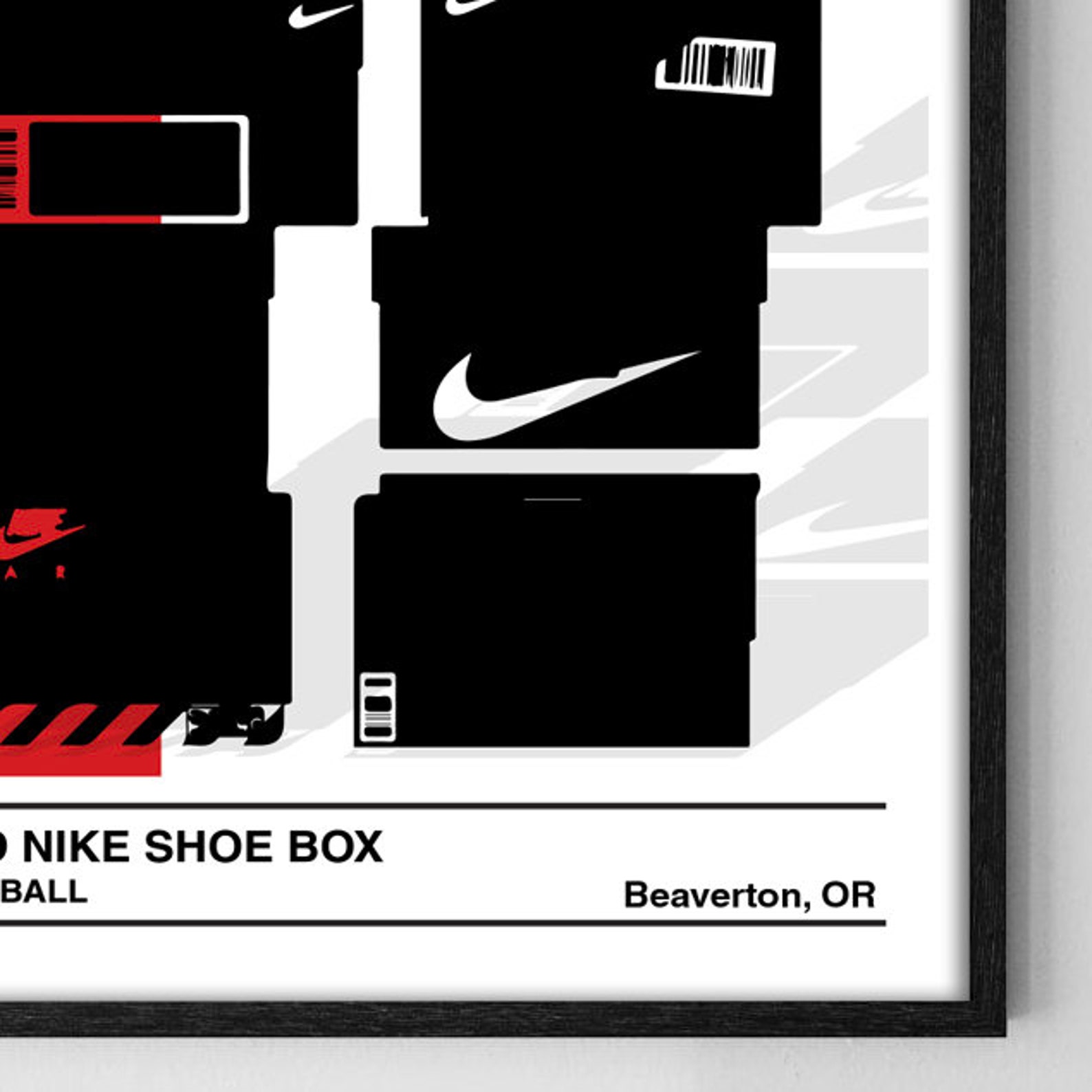 Nike Stacked Shoe Box Poster - Digital Download Print - Sneakerhead ...