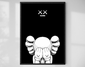 New KAWS x NGV Set of 4 Companion CLEAN SLATE Postcards 6 x