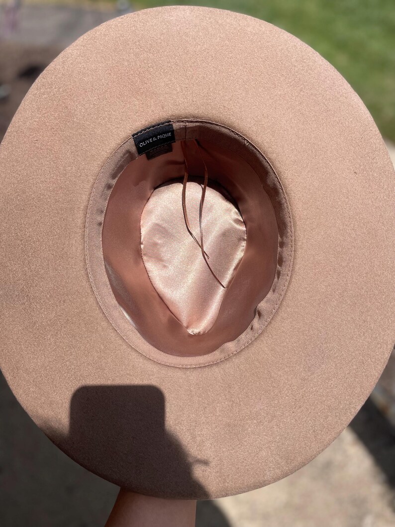 Custom Hat Lining Custom Silk Lining Western Hat - 100% Wool Felt Pencil Brim Hat W/silk ...