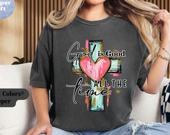Comfort Colors Christian T-shirt: God is Good Floral Tee