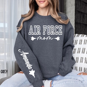 Personalized Air Force Mom Sweatshirt: Military Pride Gift