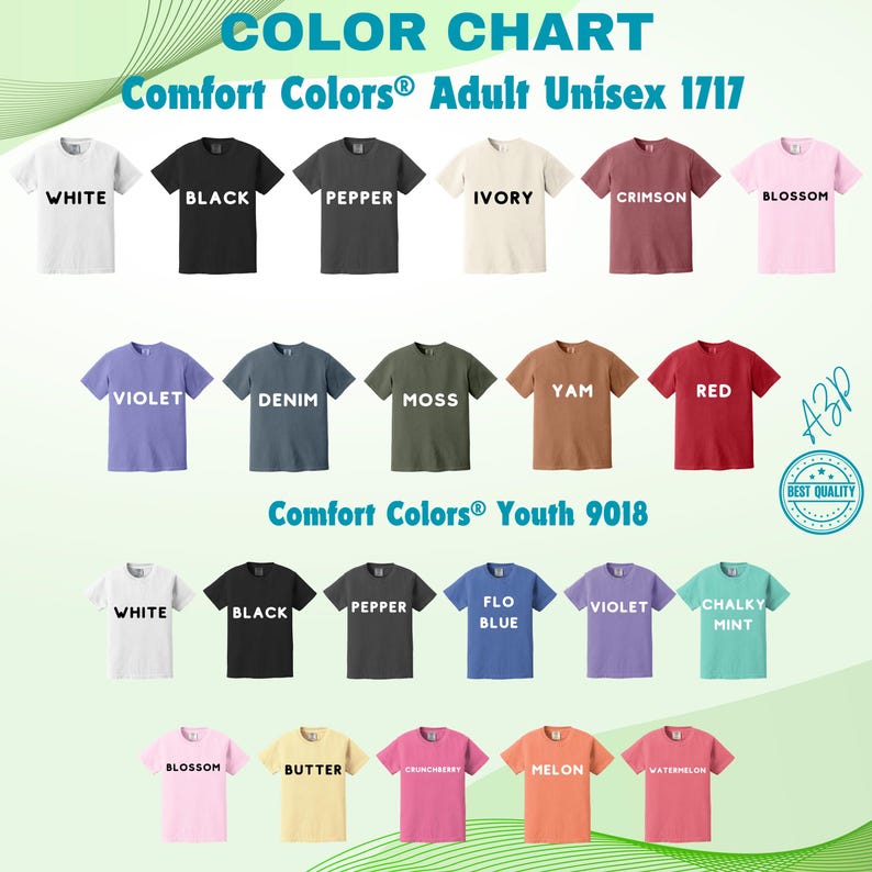 a group of t - shirts with different colors on them