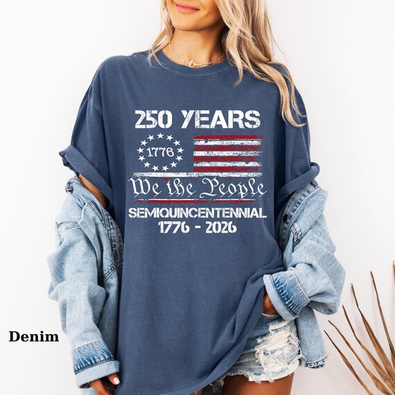 Comfort Colors America 250th Anniversary T-Shirt: Soft Cotton Tee