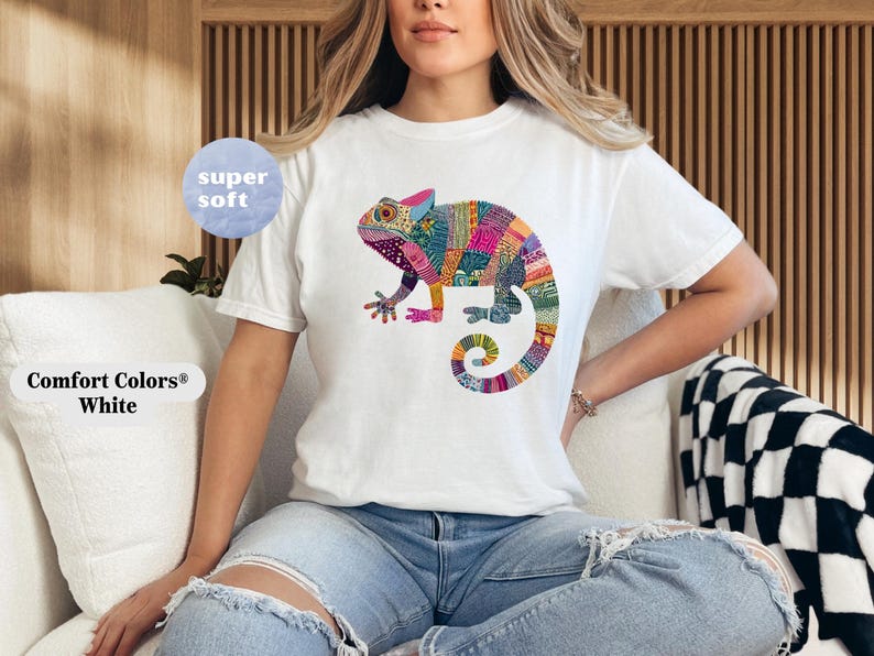 Comfort Colors Chameleon Shirt: Retro Post Punk Tee Bild 10