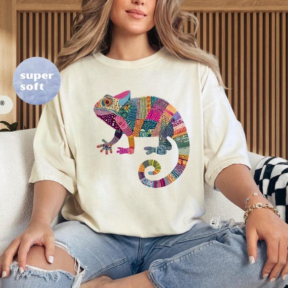 Comfort Colors Chameleon Shirt: Retro Post Punk Tee