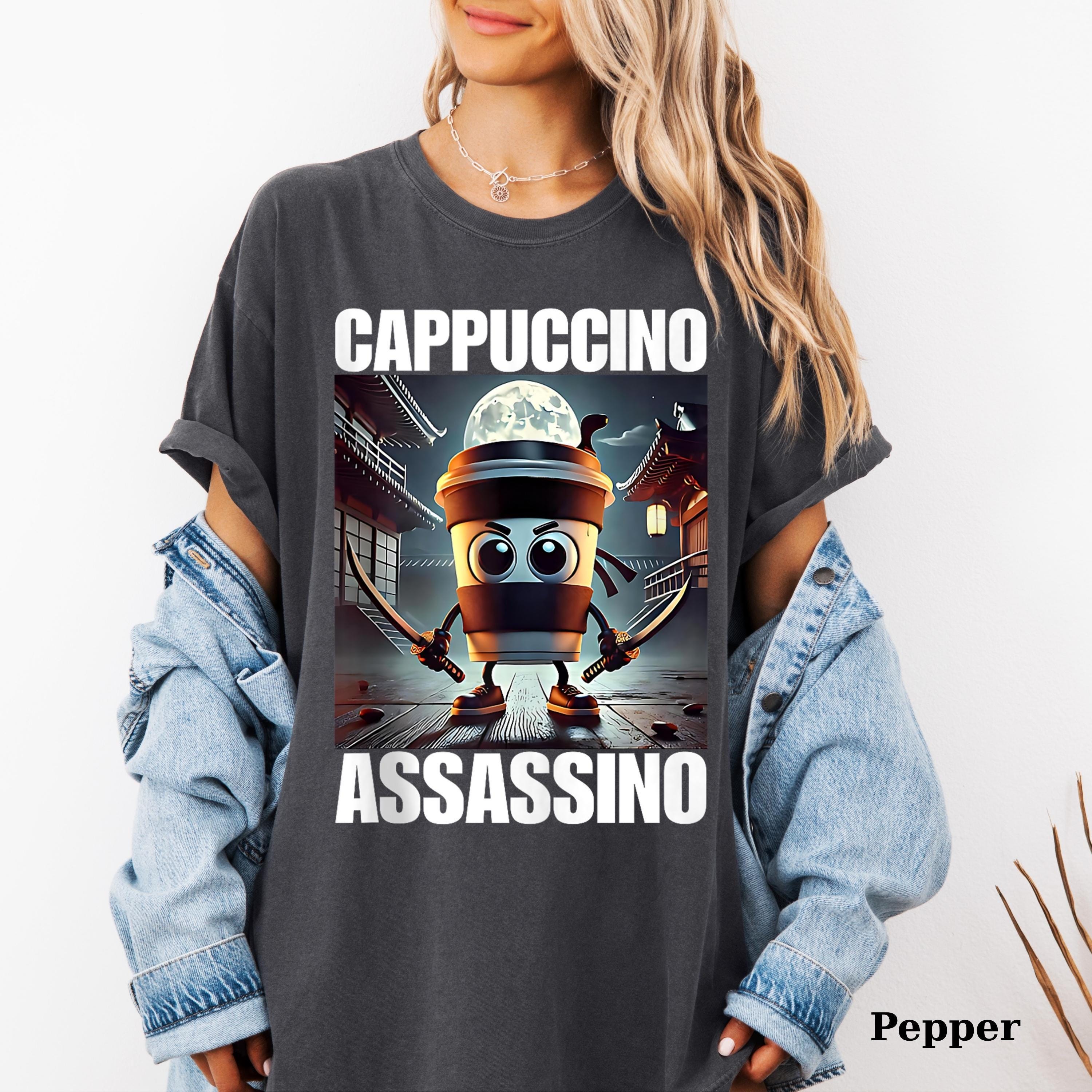 Tシャツ・カットソー Cappuccino In Cotton T-shirt Cat Coffee Pure Cotton Trendy Summer Loose Short Sleeved T