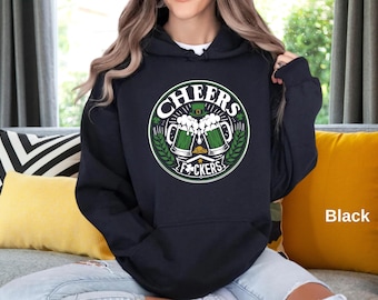 Funny St. Patrick's Day Beer Hoodie - Cheers Fuckers Irish Gift