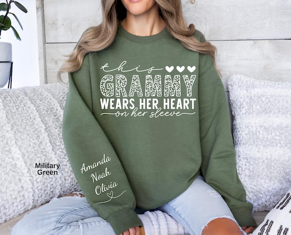 Personalized Grammy Sweatshirt, Custom Grandkids Names, Unique Grandma Gift for Special Occasions
