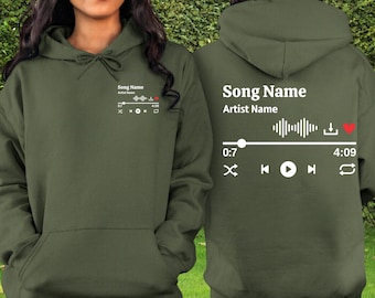 Custom Song Hoodie: Personalized Music Lover Gift