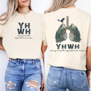 Comfort Colors® YHWH Lungs Christian Super Soft Shirt, Every Breath Speak His Name Tee, Faith Apparel, Inspirational Christian Clothing