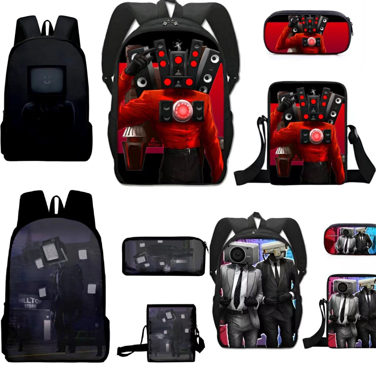 Custom Skibidi Toilet Backpack Gamer School Bag Kids Etsy