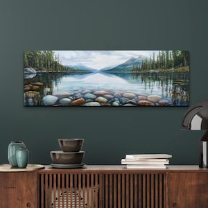 Appalachian Mountain Range Photography Panoramic Scenery Ready To Hang Canvas Wall Art Print