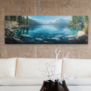 Appalachian Mountain Range Photography Panoramic Scenery Ready To Hang Canvas Wall Art Print