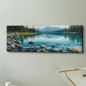 Appalachian Mountain Range Photography Panoramic Scenery Ready To Hang Canvas Wall Art Print