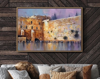 Western Wall Jerusalem Impressionist Painting