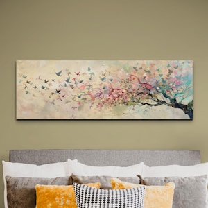 Yggdrasil Canvas Wall Art Print, Tree of Life Décor, Abstract Wall Art, Soft Watercolor, Symbolic Artwork, Colorful Décor, Unique Art Gift