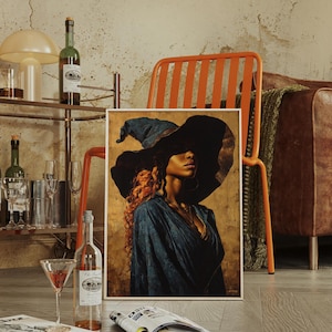 Cowgirl in Shadow | Rustic Western Oil Painting