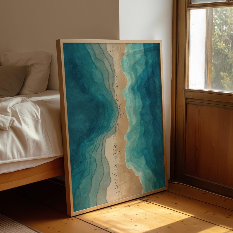 Parting of the Red Sea Modern Abstract Bible Art - Etsy