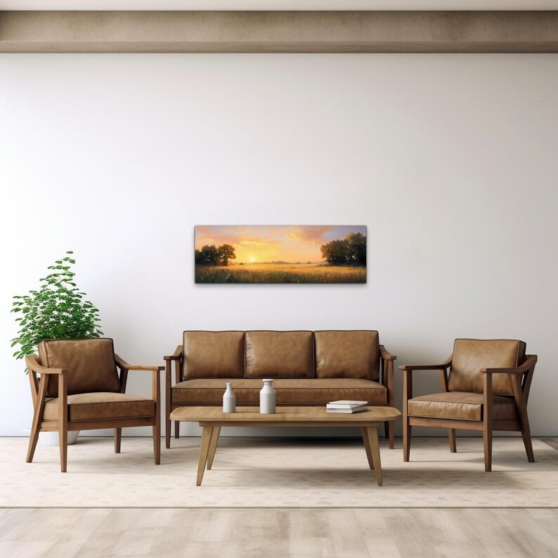 Wildflowers in Sunshine, Wildflowers Field Landscape Wall Art