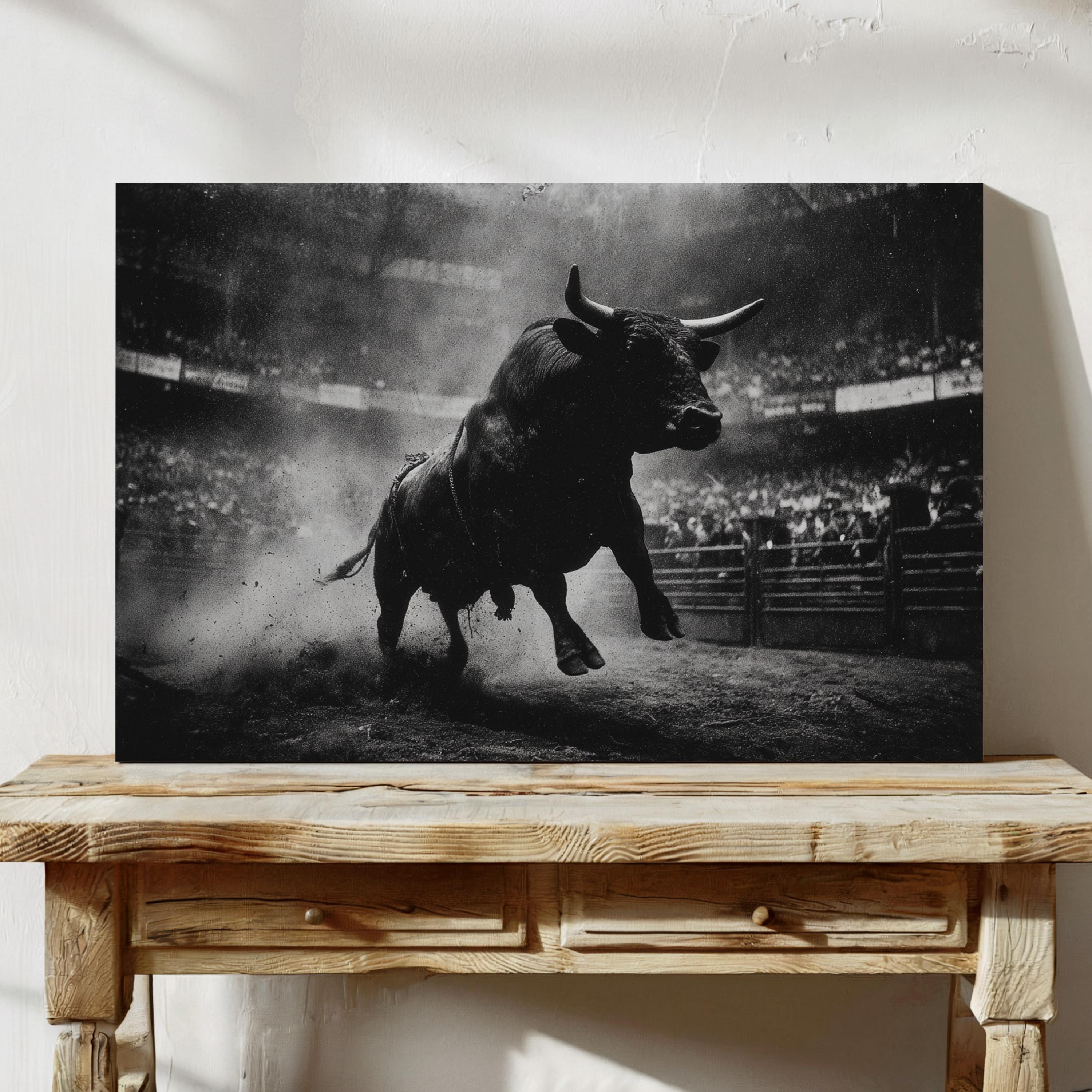暴れ回るロデオの雄牛 - Etsy 日本