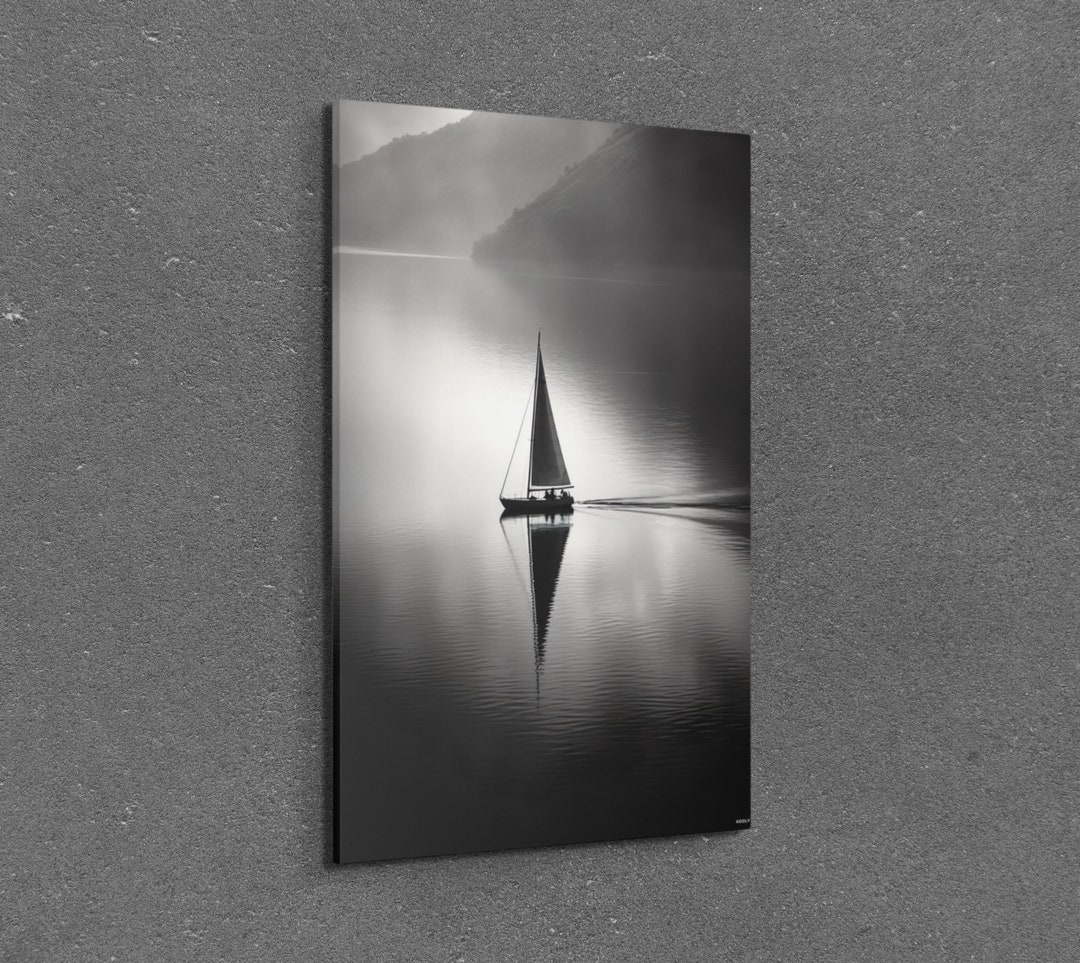 Large Sailing Boat Painting Sailboat Canvas Nautical Wall Art Landscape