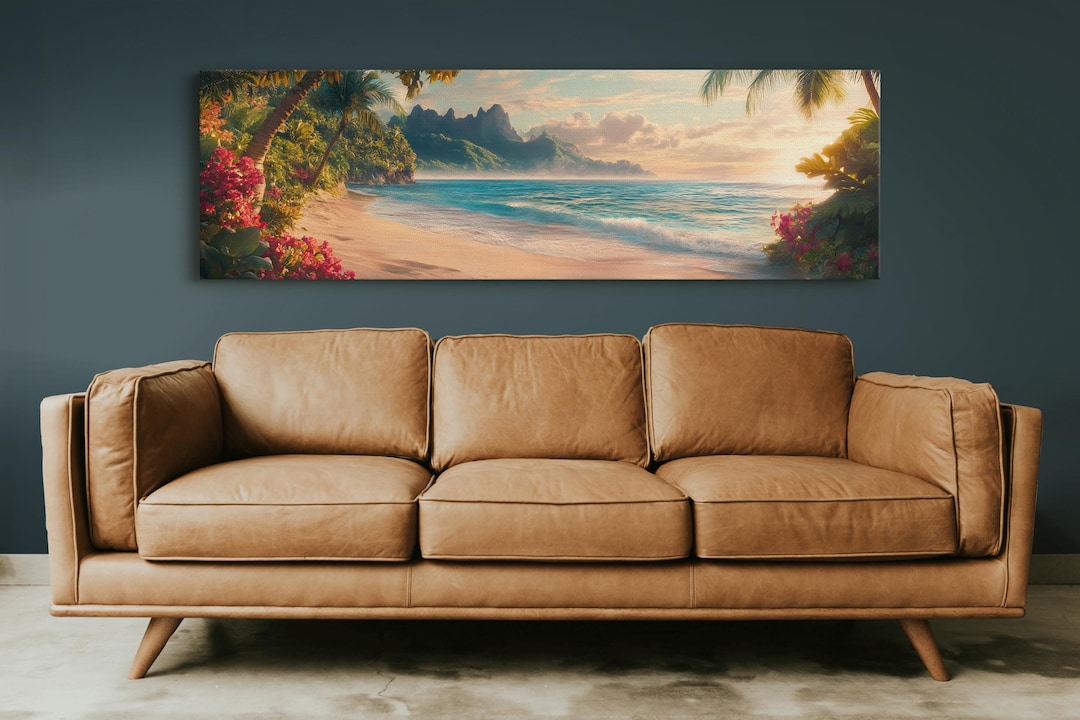 Tropical Paradise Canvas Set – Relaxed Elegance Light Blue