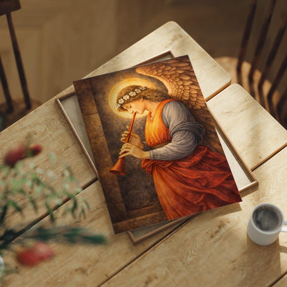 Angel With Trumpet | Serene Heavenly Music in Classical Style - Etsy