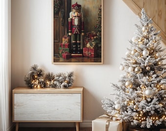 Classic Nutcracker Christmas Wall Art