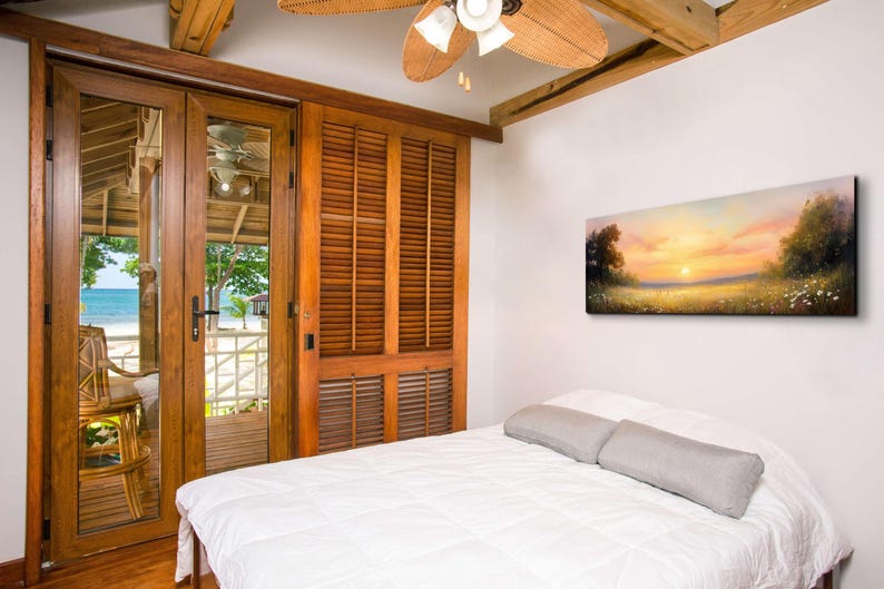 Wildflowers in Sunshine, Wildflowers Field Landscape Wall Art