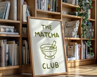 The Matcha Club Minimalist Print