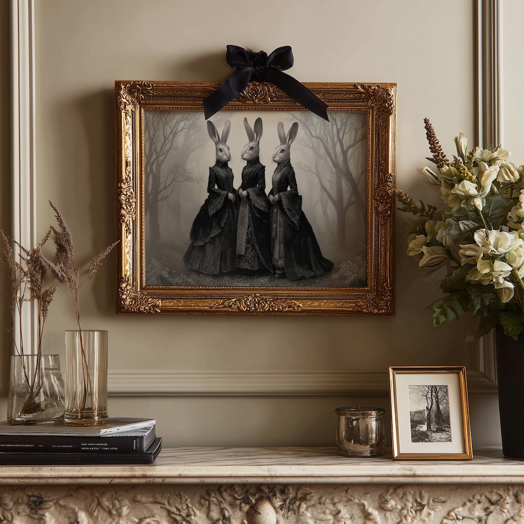 Sdf Rabbit Victorian Rabbit Sisters in Dark Forest - Etsy