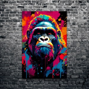 King Gorilla #009 - King Gorilla - Graffiti Minimalist Pop Art