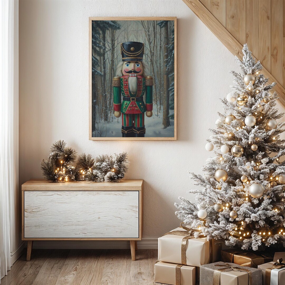 Nutcracker Soldier in Snowy Winter Forest - Etsy