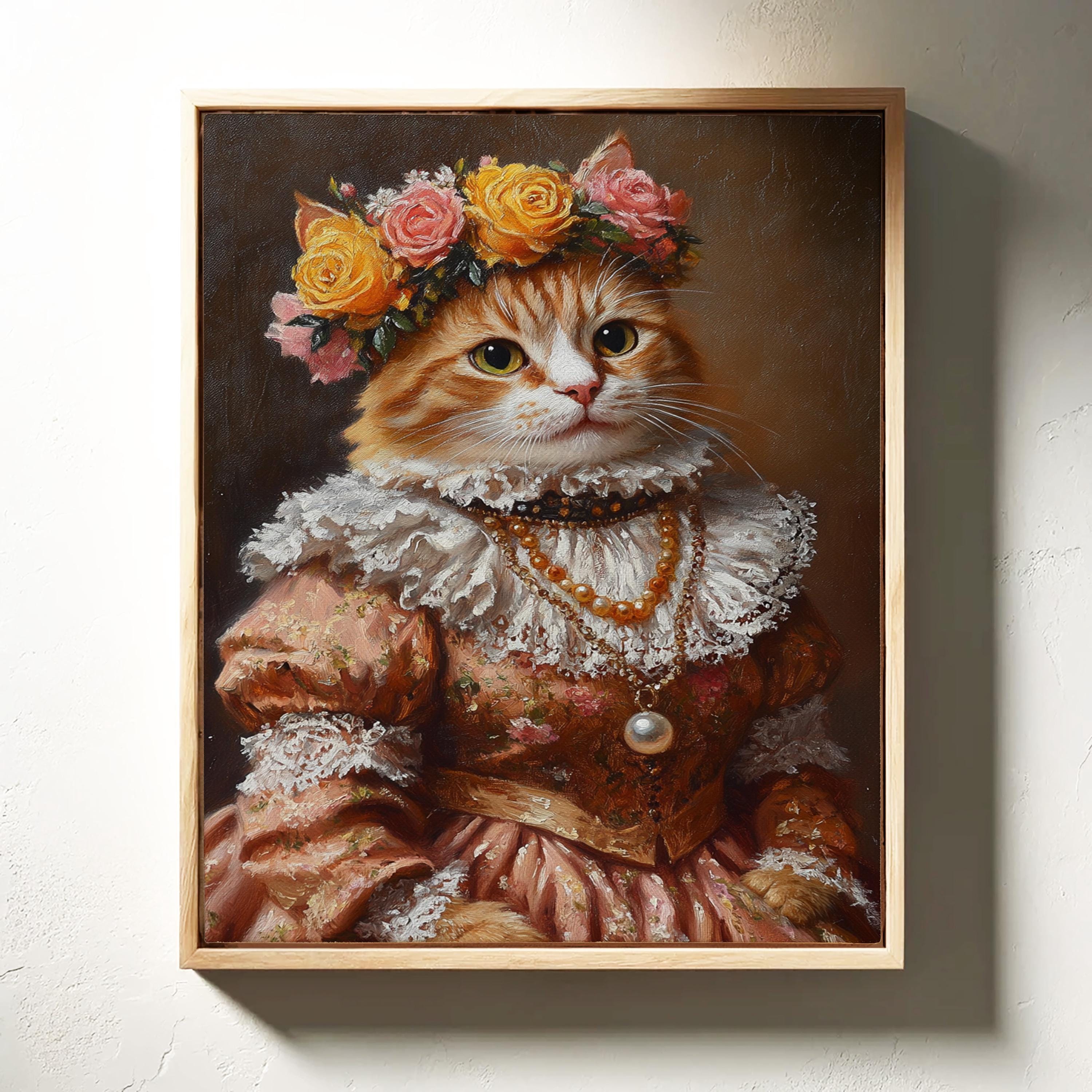 オーダーの品　自作絵画　猫とうさぎの肖像画 pet_canvas_05.jpg