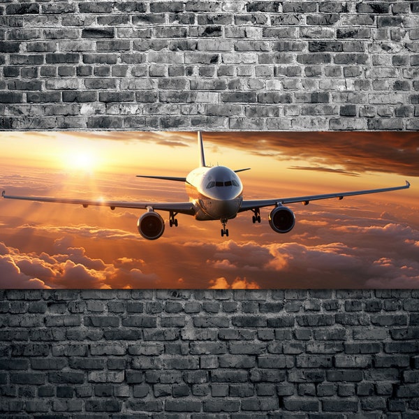 Large Airplane Wall Art Etsy