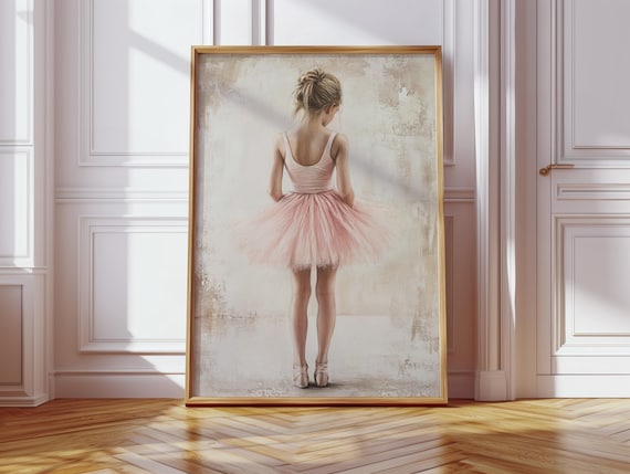 Stupell Kids' 'How To Be A Ballerina' Framed Wall Art - 11x14" Texturized Giclee Print With Pink Tutu & Slippers, Brown Hair