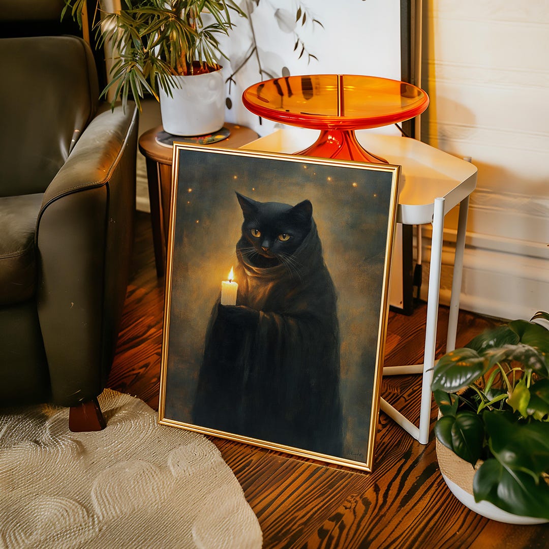 BLACK CAT　壁飾り棚 Amazon.com : Tandefio 6 Pack Black Cat Garden Stakes Metal Cat